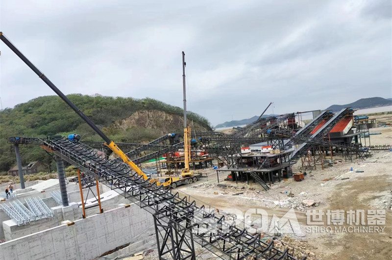 浙江舟山客戶時產1500噸環保型機制砂生產線現場圖 浙江舟山客戶時產1500噸環保型機制砂生產線現場圖